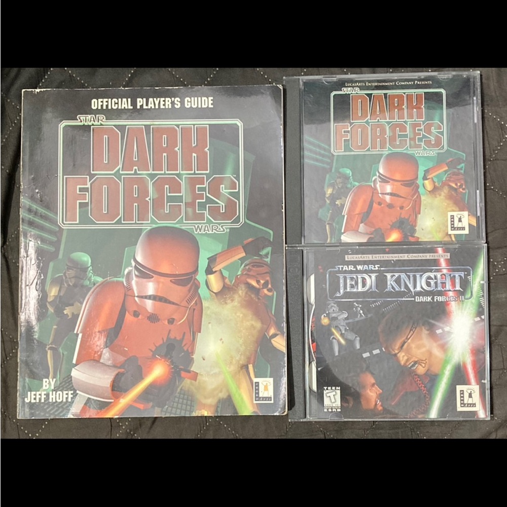 NEW Vintage STAR WARS Dark Forces PC Game Official Player’s Guide With Games Lot